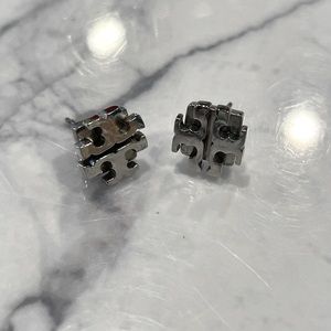 Tory Burch logo stud earrings